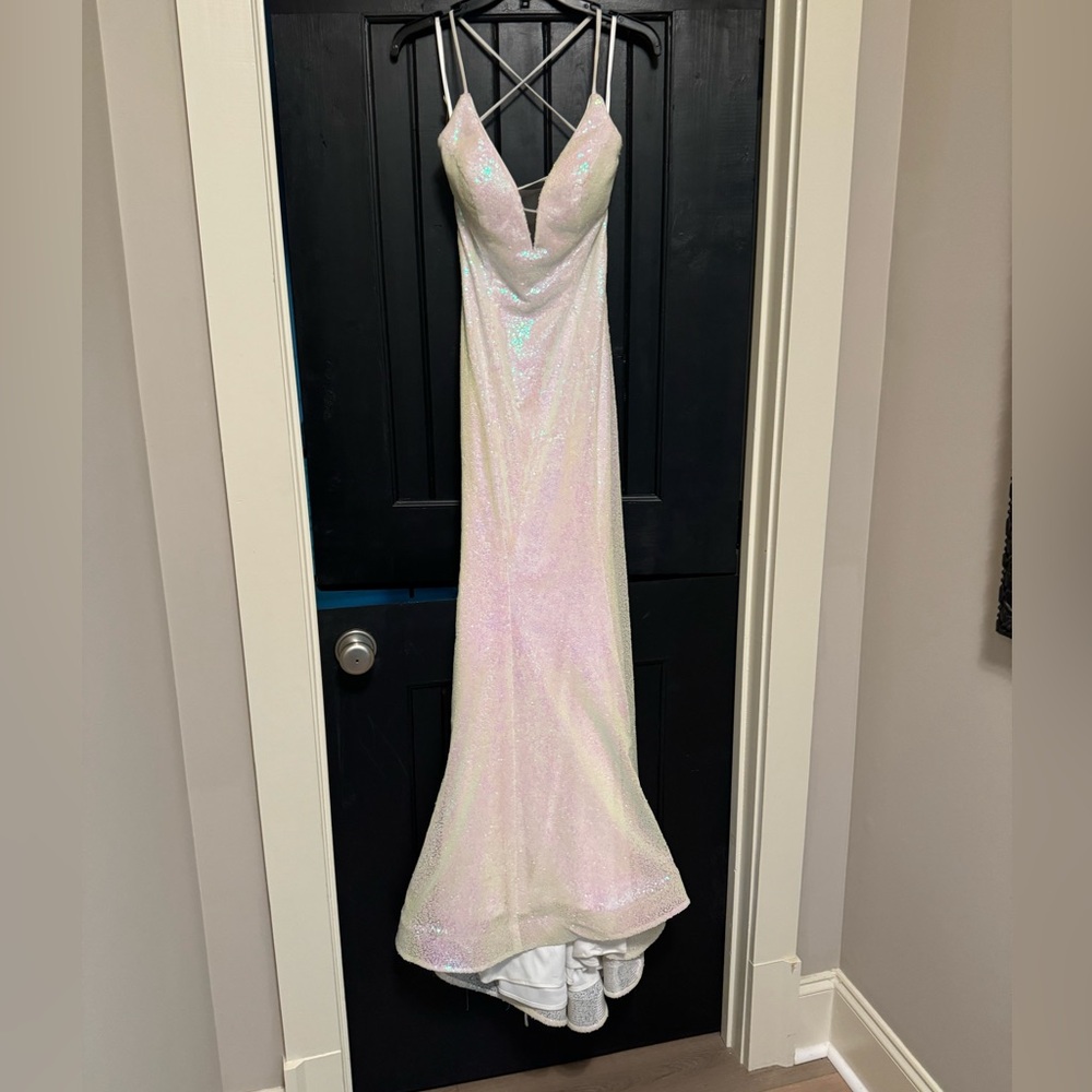 The Secret Dress by Alyce White Iridescent Prom Gown